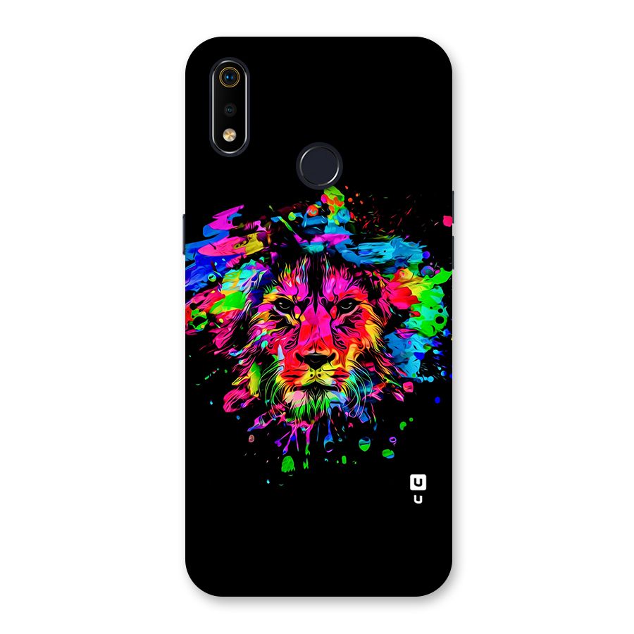Artistic Lion Art Splash Back Case for Realme 3i