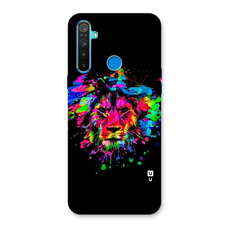 Artistic Lion Art Splash Back Case for Realme 5s