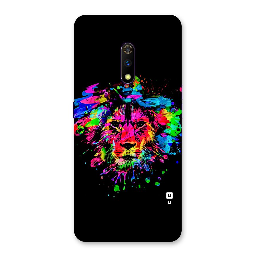 Artistic Lion Art Splash Back Case for Realme X