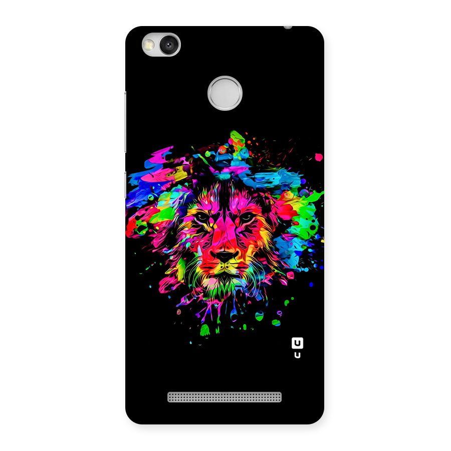 Artistic Lion Art Splash Back Case for Redmi 3S Prime