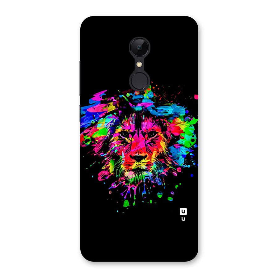 Artistic Lion Art Splash Back Case for Redmi 5