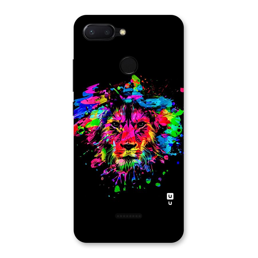 Artistic Lion Art Splash Back Case for Redmi 6