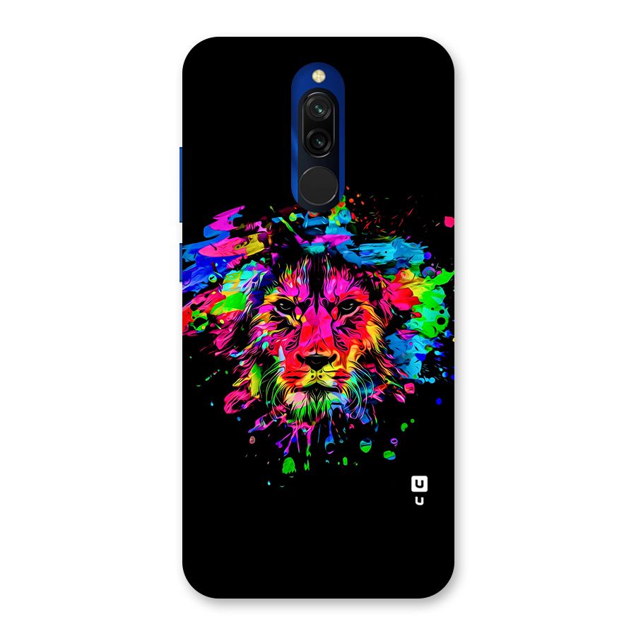 Artistic Lion Art Splash Back Case for Redmi 8