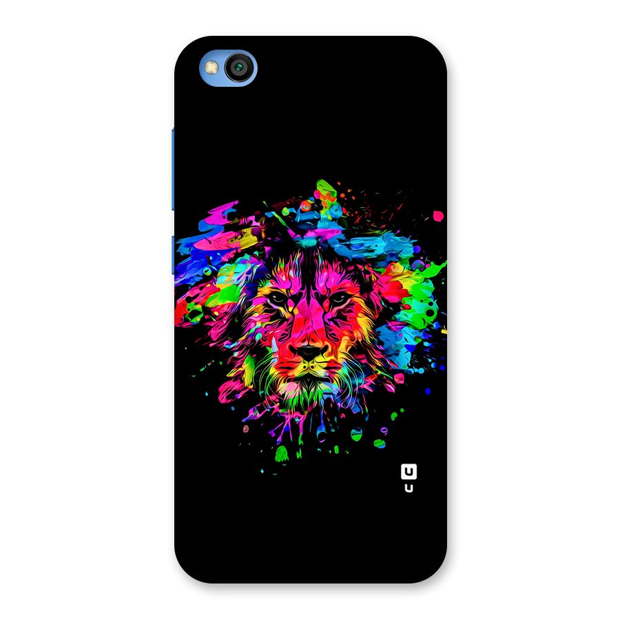 Artistic Lion Art Splash Back Case for Redmi Go