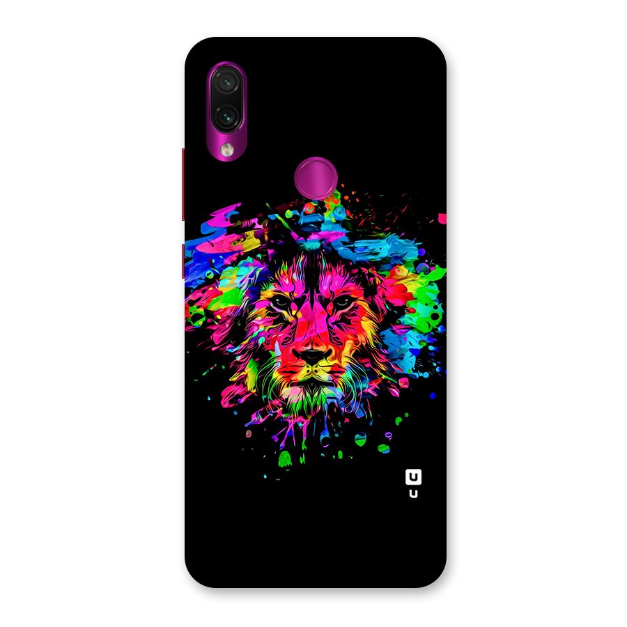 Artistic Lion Art Splash Back Case for Redmi Note 7 Pro