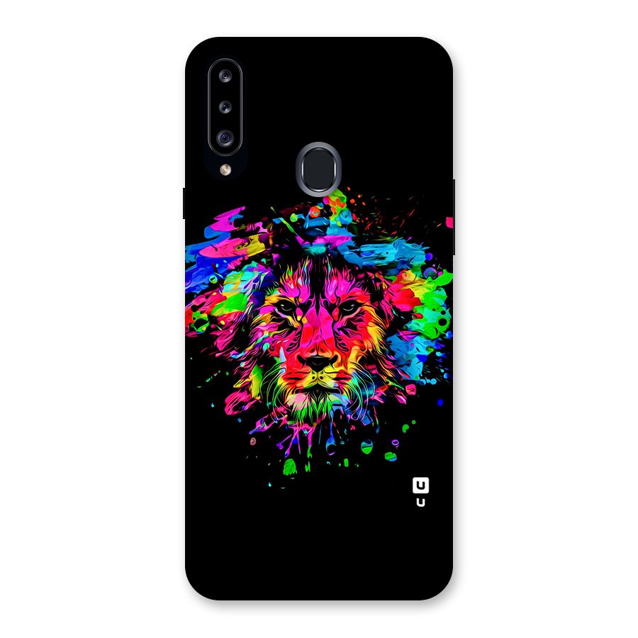 Artistic Lion Art Splash Back Case for Samsung Galaxy A20s