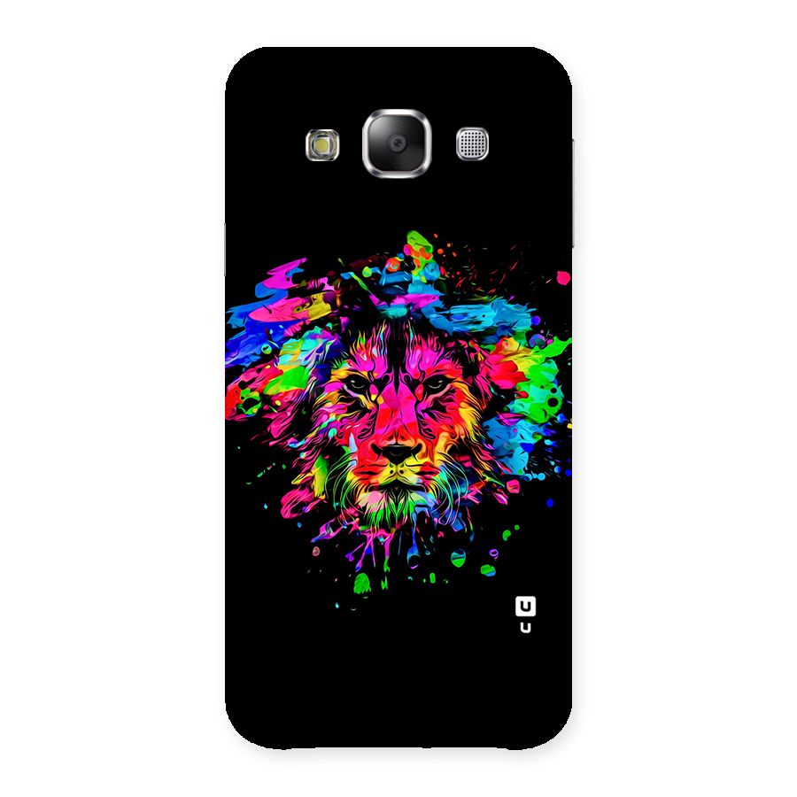 Artistic Lion Art Splash Back Case for Samsung Galaxy E5