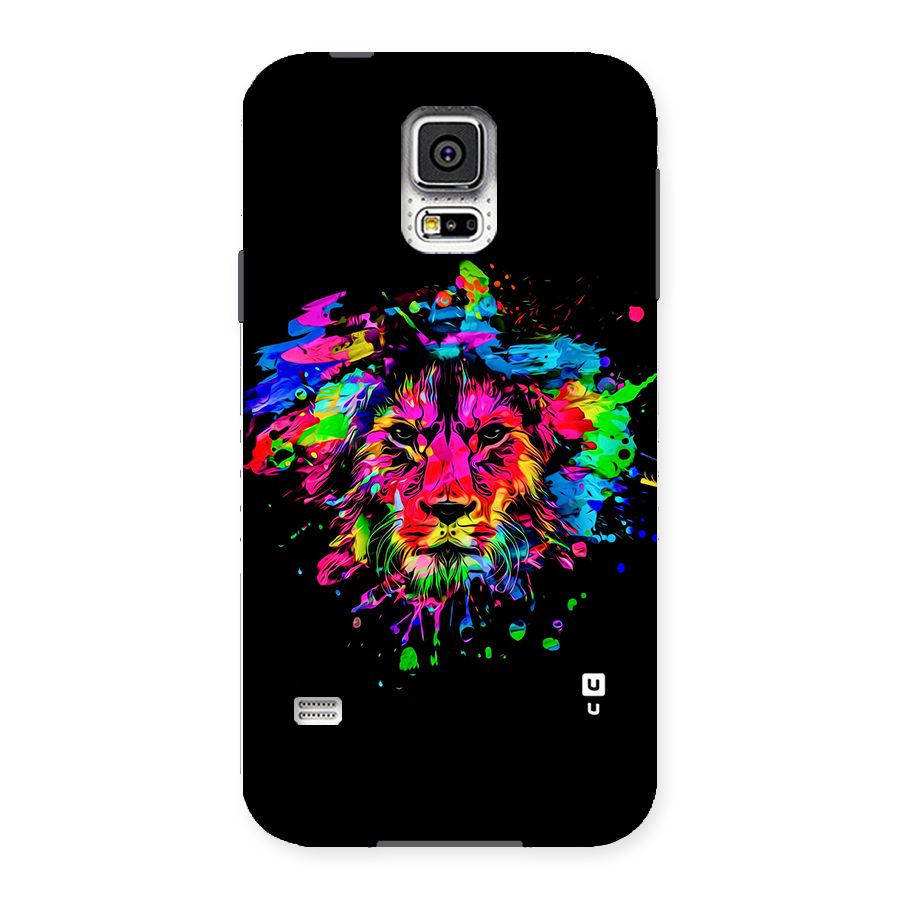 Artistic Lion Art Splash Back Case for Samsung Galaxy S5