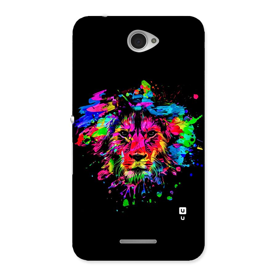 Artistic Lion Art Splash Back Case for Sony Xperia E4