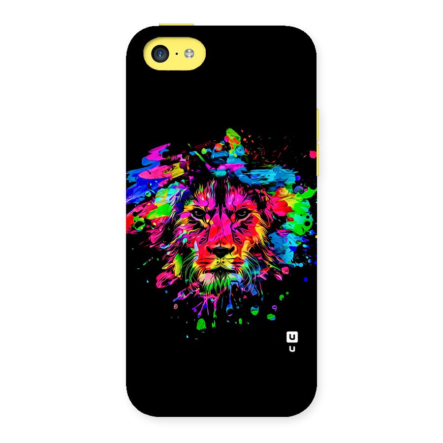 Artistic Lion Art Splash Back Case for iPhone 5C