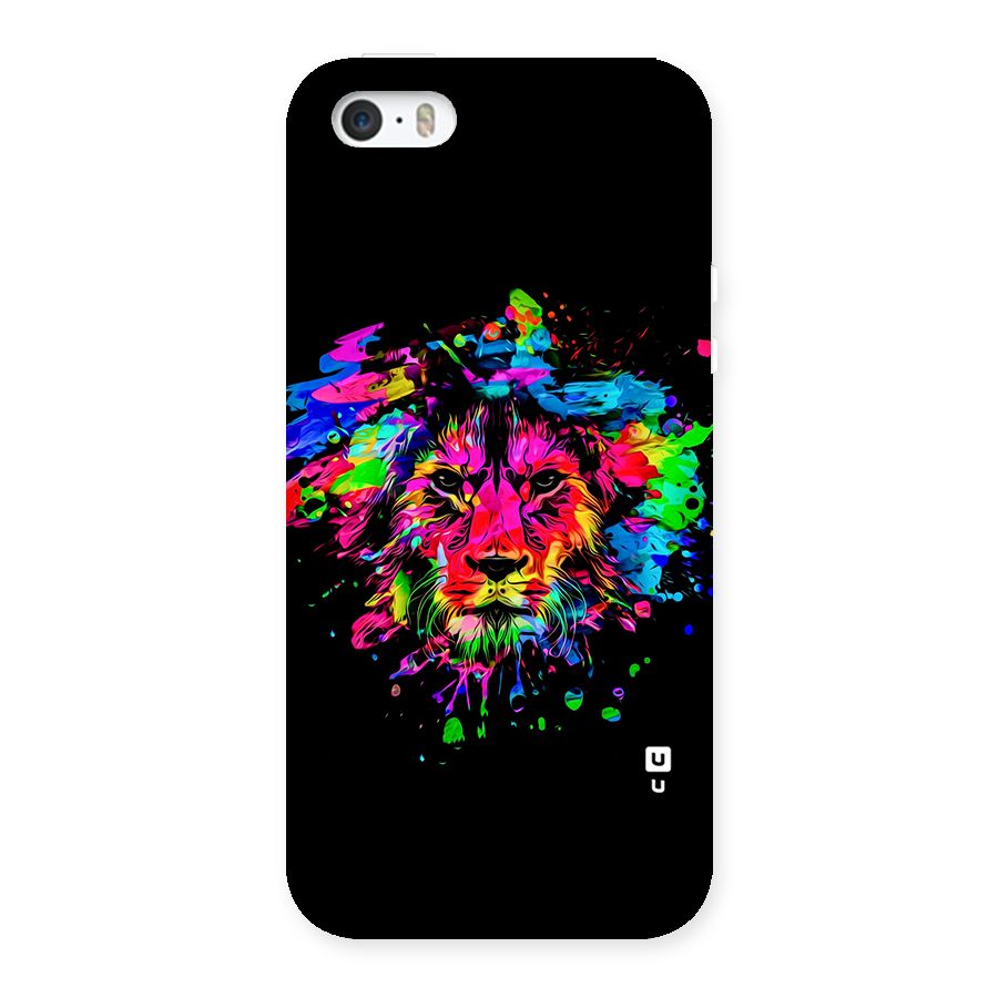 Artistic Lion Art Splash Back Case for iPhone SE