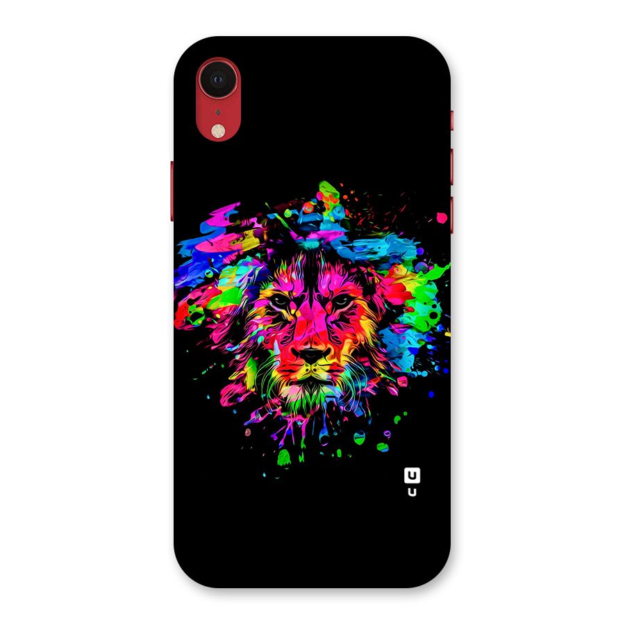 Artistic Lion Art Splash Back Case for iPhone XR