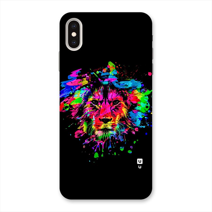 Artistic Lion Art Splash Back Case for iPhone XS Max