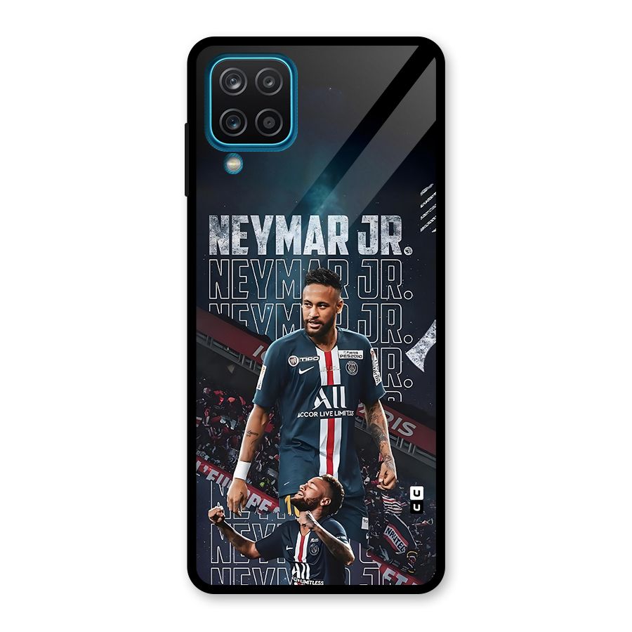 Artistic Striker Glass Back Case for Galaxy A12