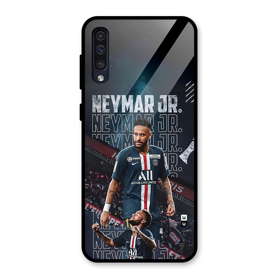 Artistic Striker Glass Back Case for Galaxy A50s