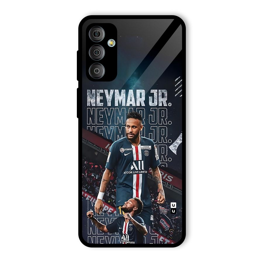Artistic Striker Glass Back Case for Galaxy F23