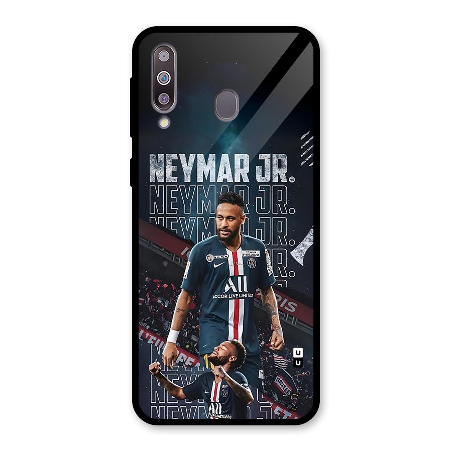 Artistic Striker Glass Back Case for Galaxy M30