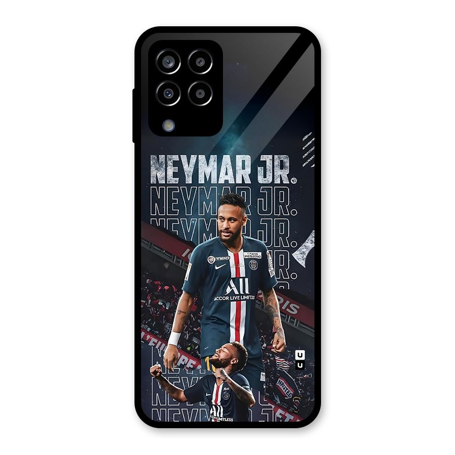 Artistic Striker Glass Back Case for Galaxy M33
