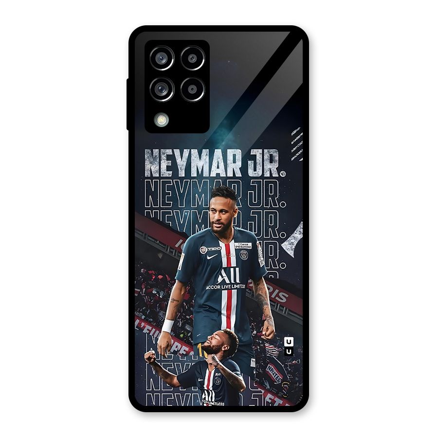 Artistic Striker Glass Back Case for Galaxy M53 5G