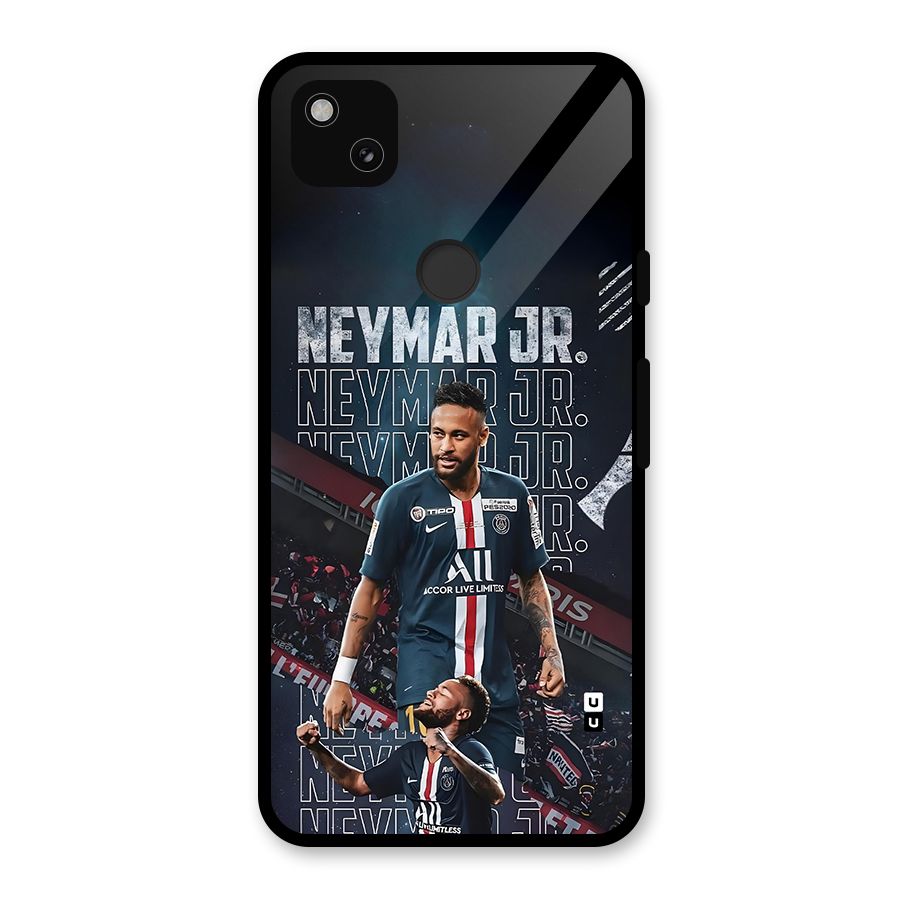 Artistic Striker Glass Back Case for Google Pixel 4a
