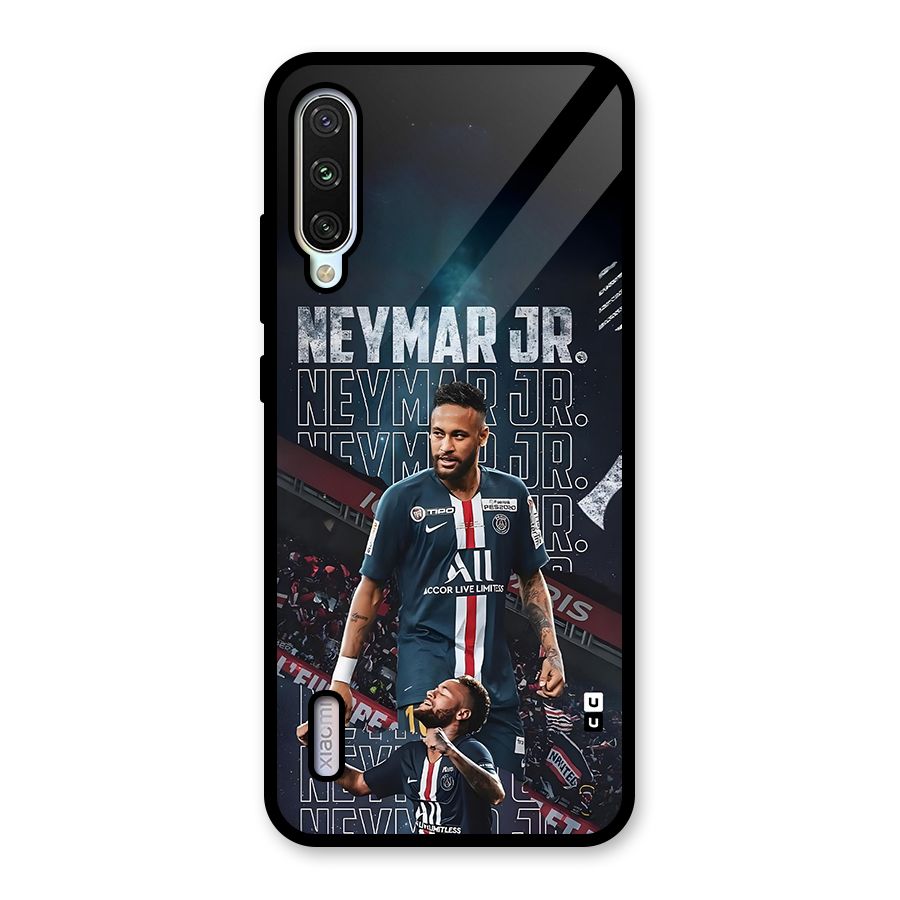 Artistic Striker Glass Back Case for Mi A3