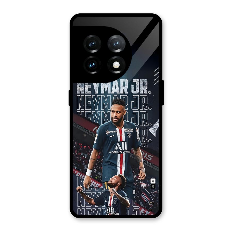 Artistic Striker Glass Back Case for OnePlus 11