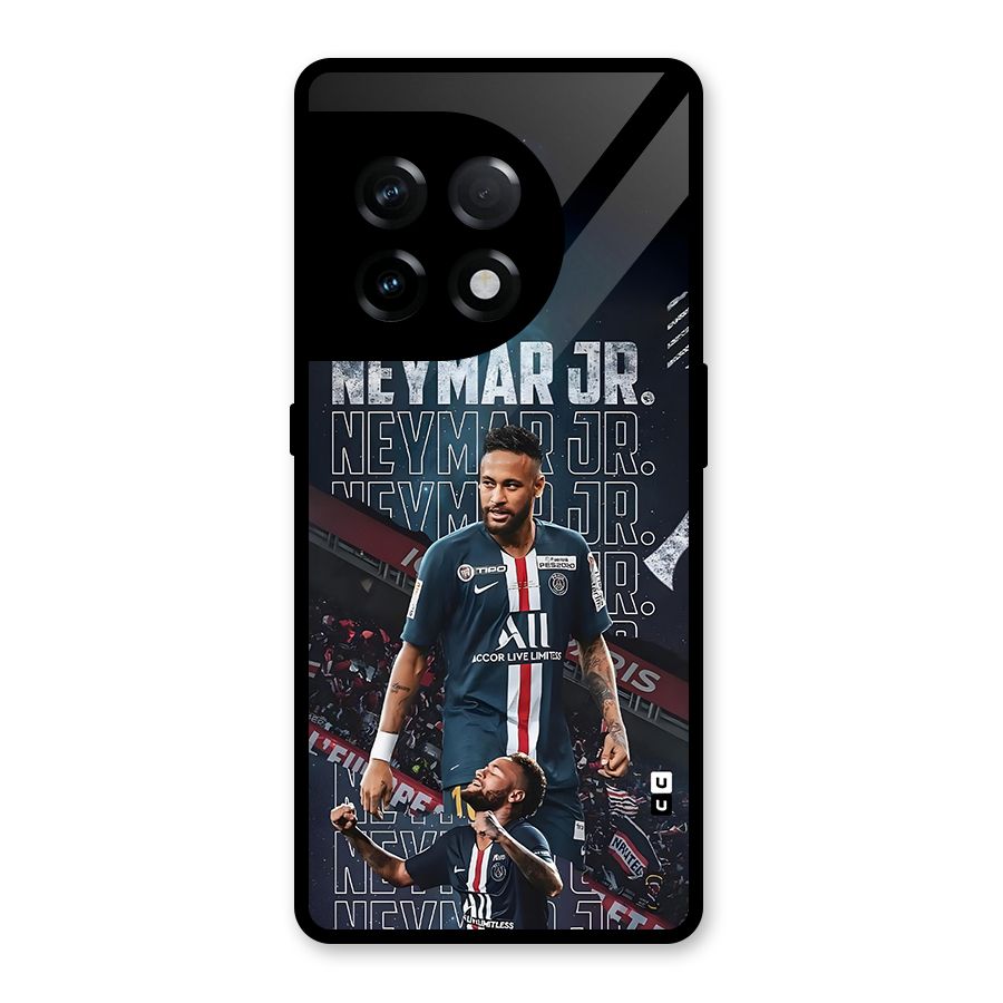 Artistic Striker Glass Back Case for OnePlus 11R