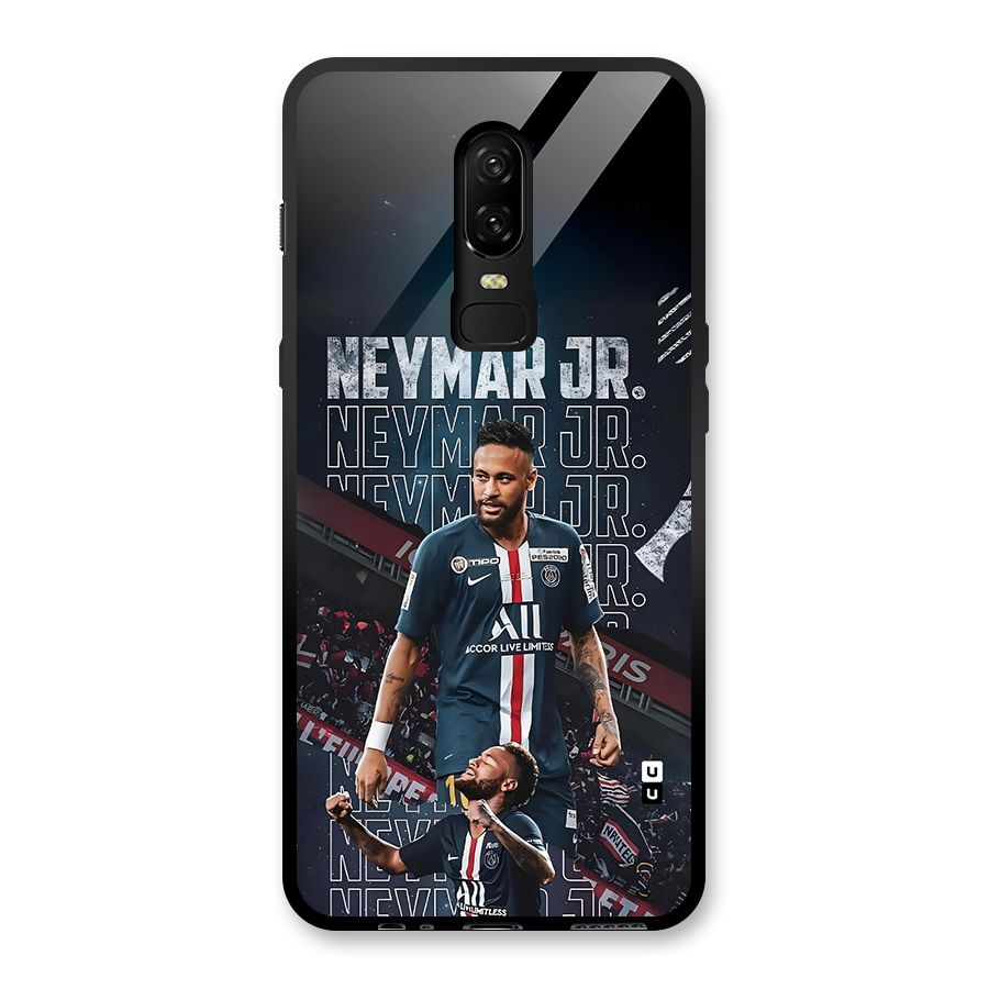 Artistic Striker Glass Back Case for OnePlus 6
