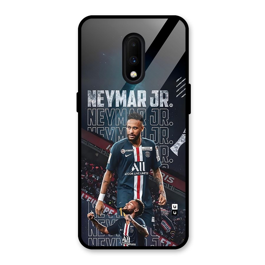 Artistic Striker Glass Back Case for OnePlus 7