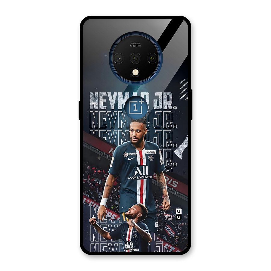 Artistic Striker Glass Back Case for OnePlus 7T