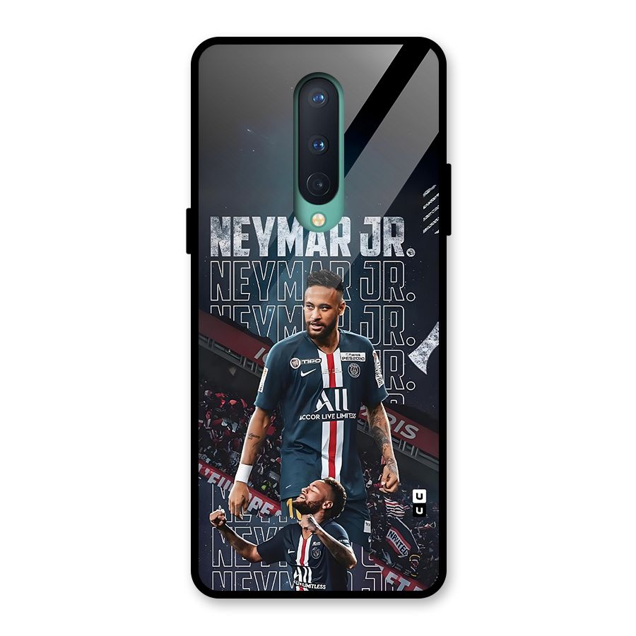 Artistic Striker Glass Back Case for OnePlus 8