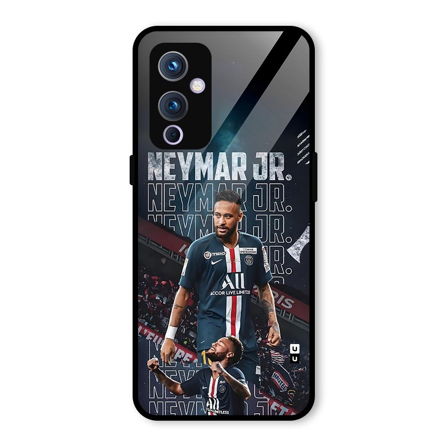 Artistic Striker Glass Back Case for OnePlus 9