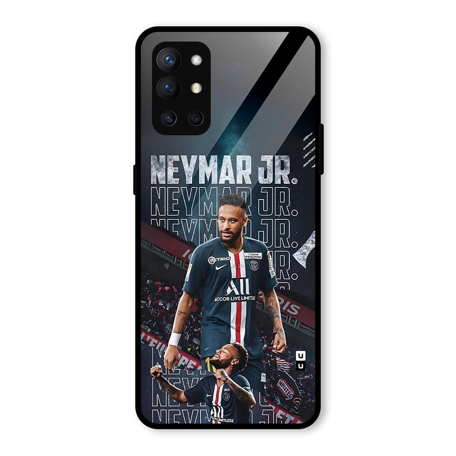 Artistic Striker Glass Back Case for OnePlus 9R