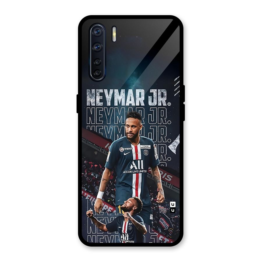 Artistic Striker Glass Back Case for Oppo F15