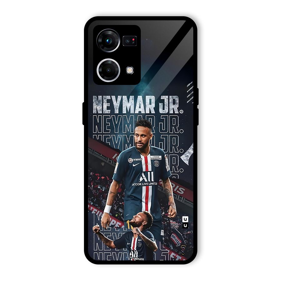 Artistic Striker Glass Back Case for Oppo F21 Pro 4G