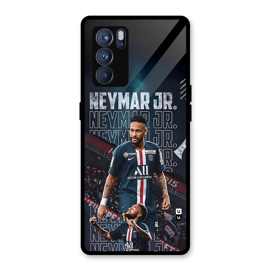 Artistic Striker Glass Back Case for Oppo Reno6 Pro 5G