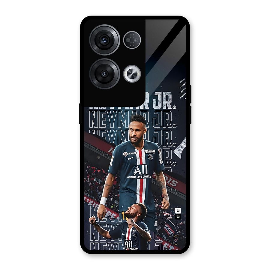 Artistic Striker Glass Back Case for Oppo Reno8 Pro 5G