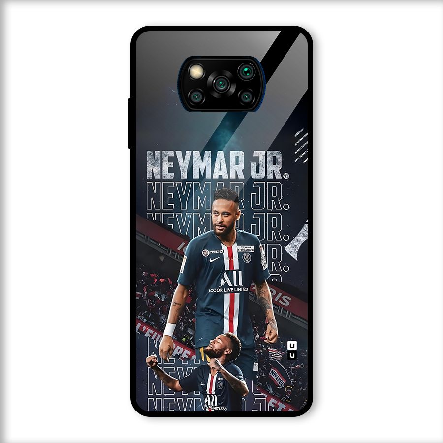 Artistic Striker Glass Back Case for Poco X3