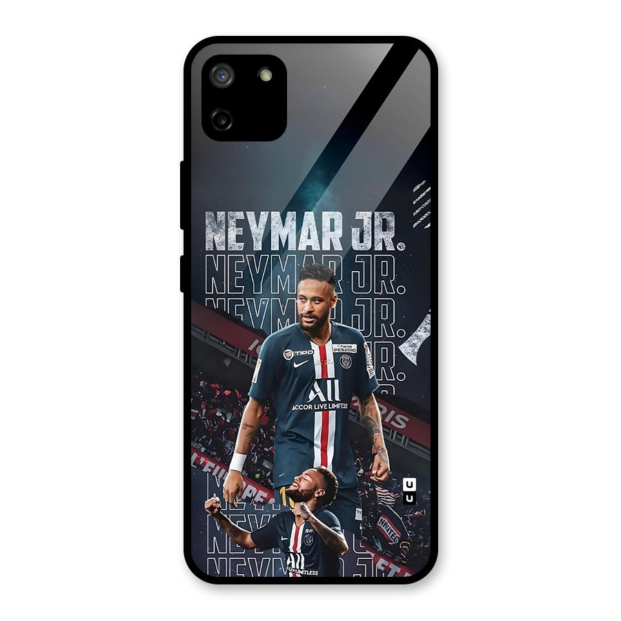 Artistic Striker Glass Back Case for Realme C11