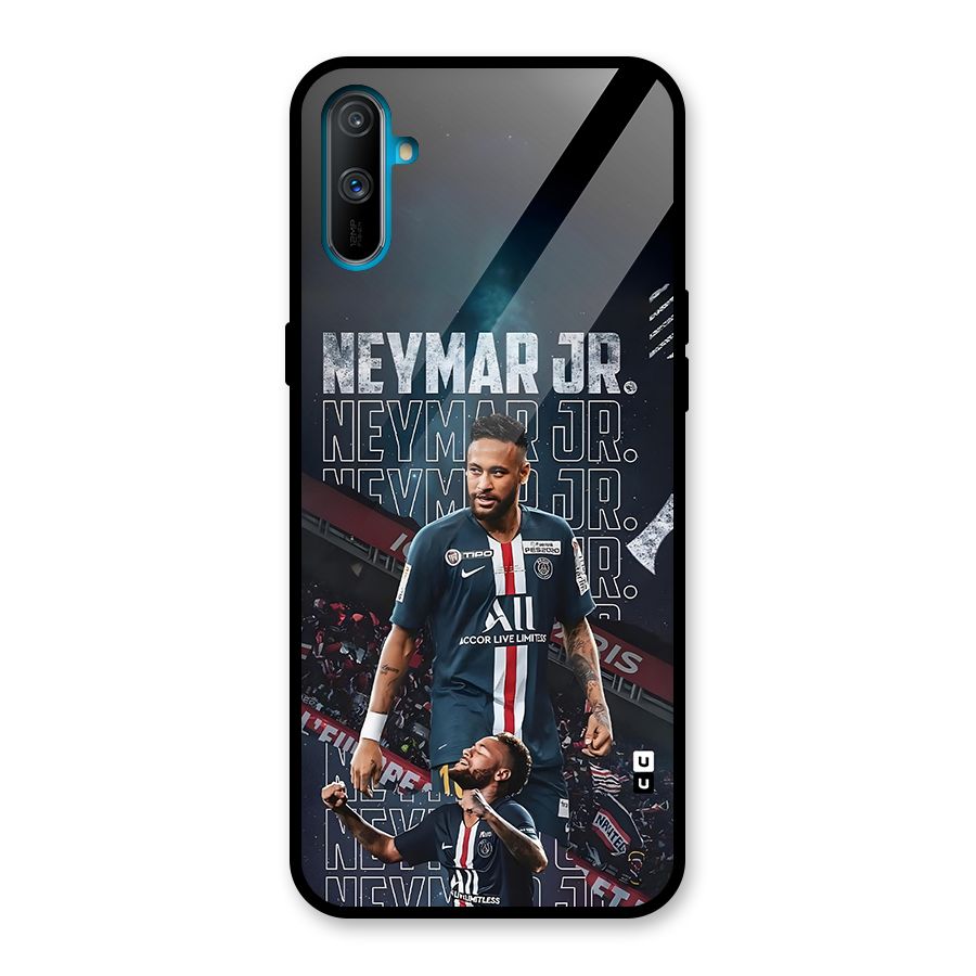 Artistic Striker Glass Back Case for Realme C3