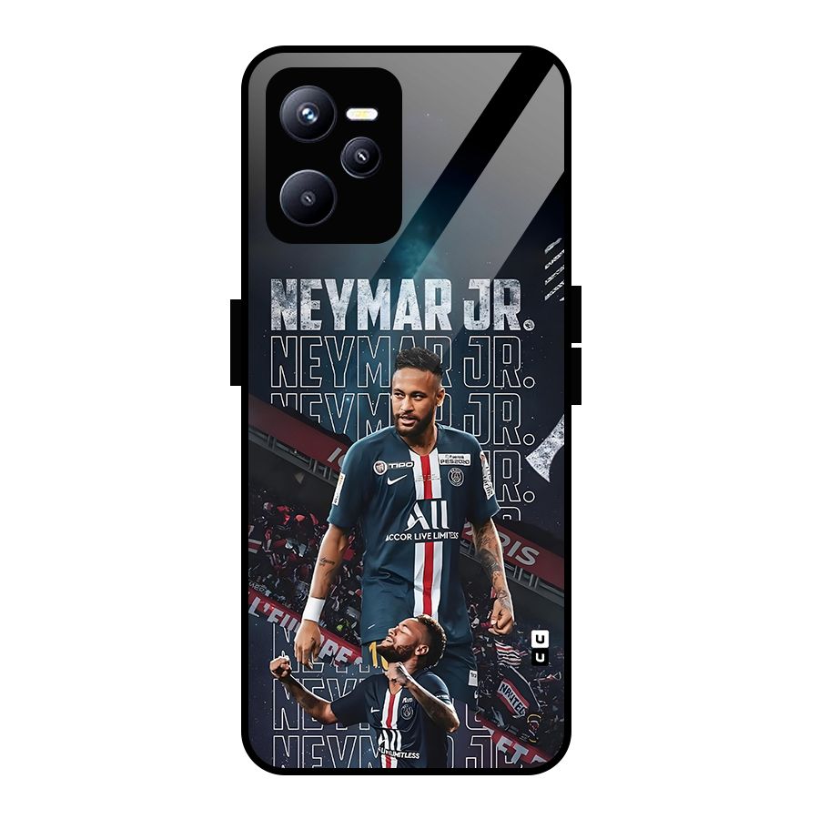 Artistic Striker Glass Back Case for Realme C35