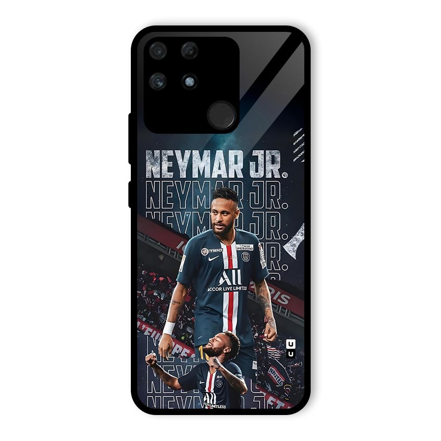 Artistic Striker Glass Back Case for Realme Narzo 50A
