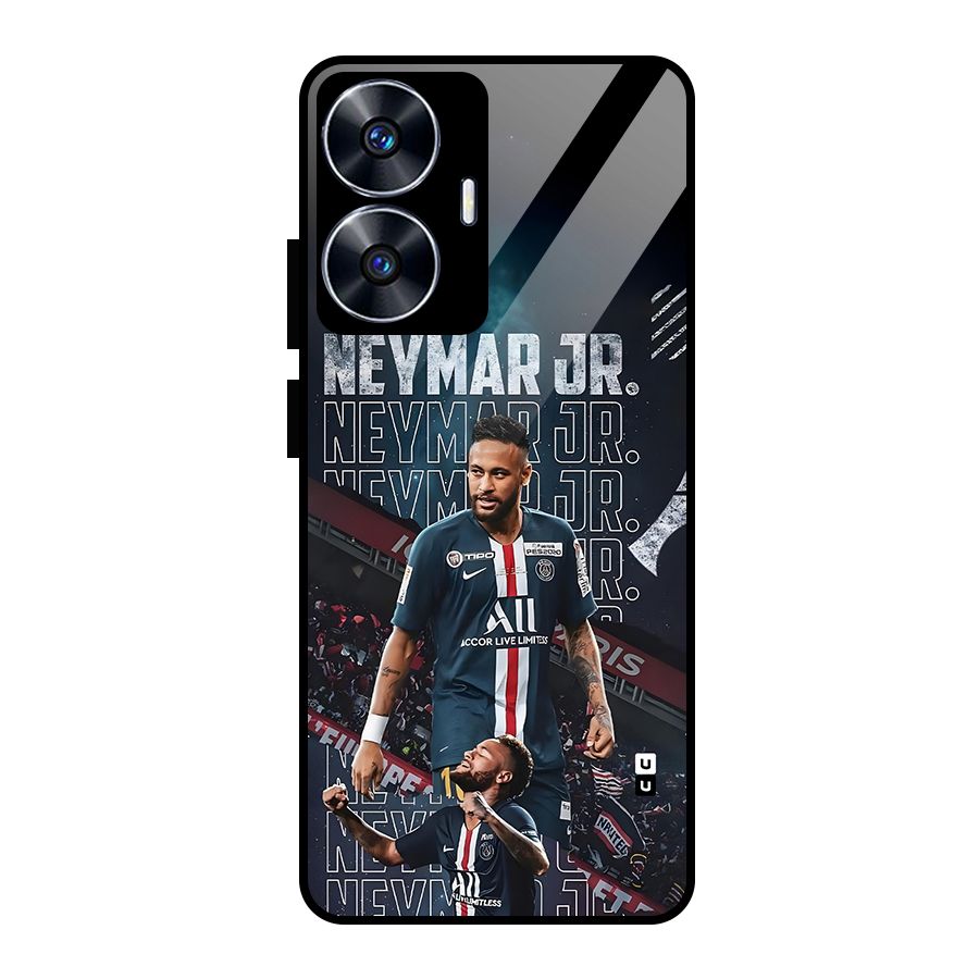 Artistic Striker Glass Back Case for Realme Narzo N55