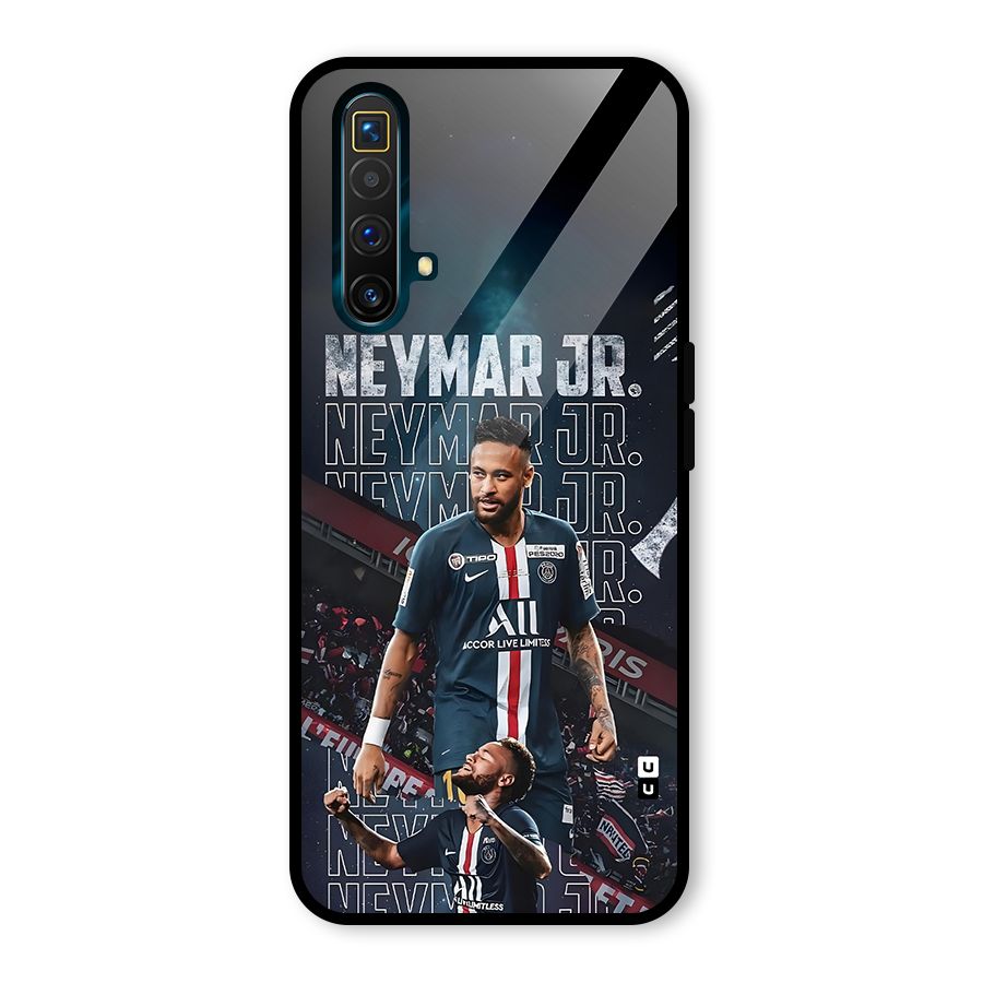 Artistic Striker Glass Back Case for Realme X3