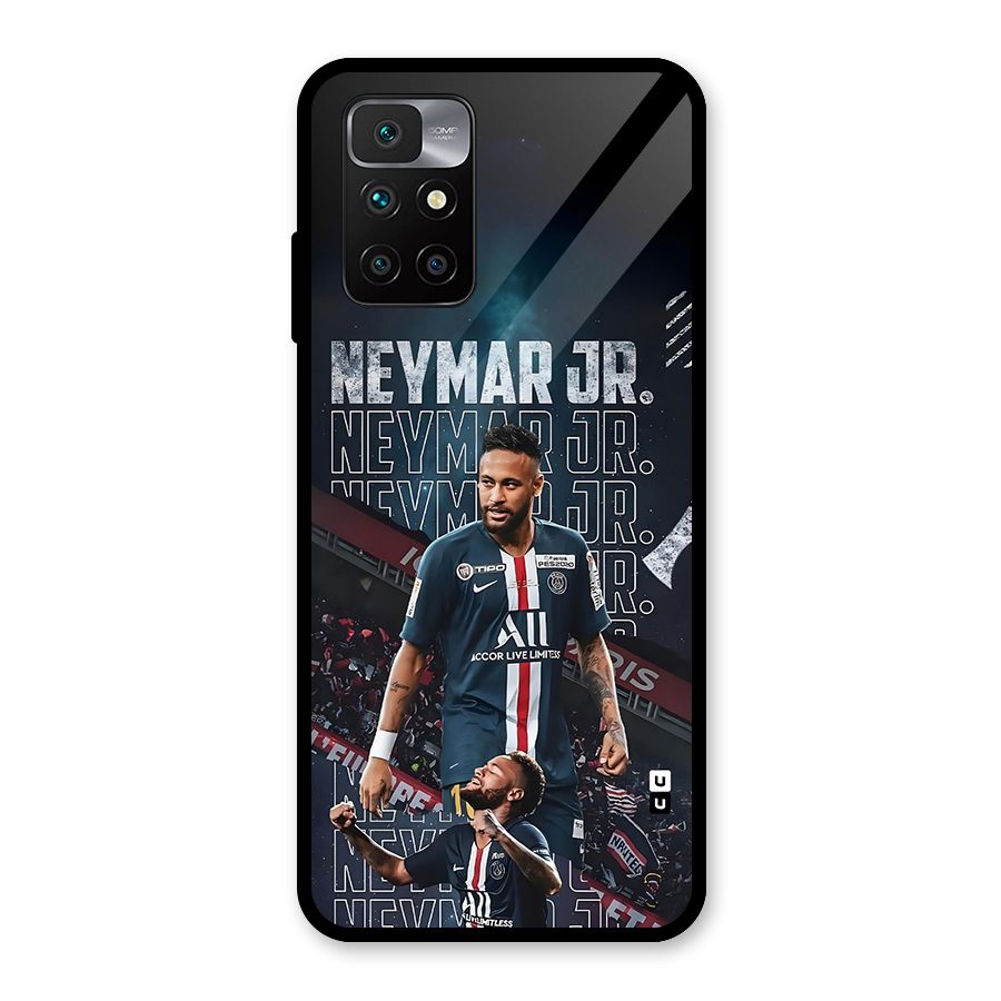Artistic Striker Glass Back Case for Redmi 10 Prime
