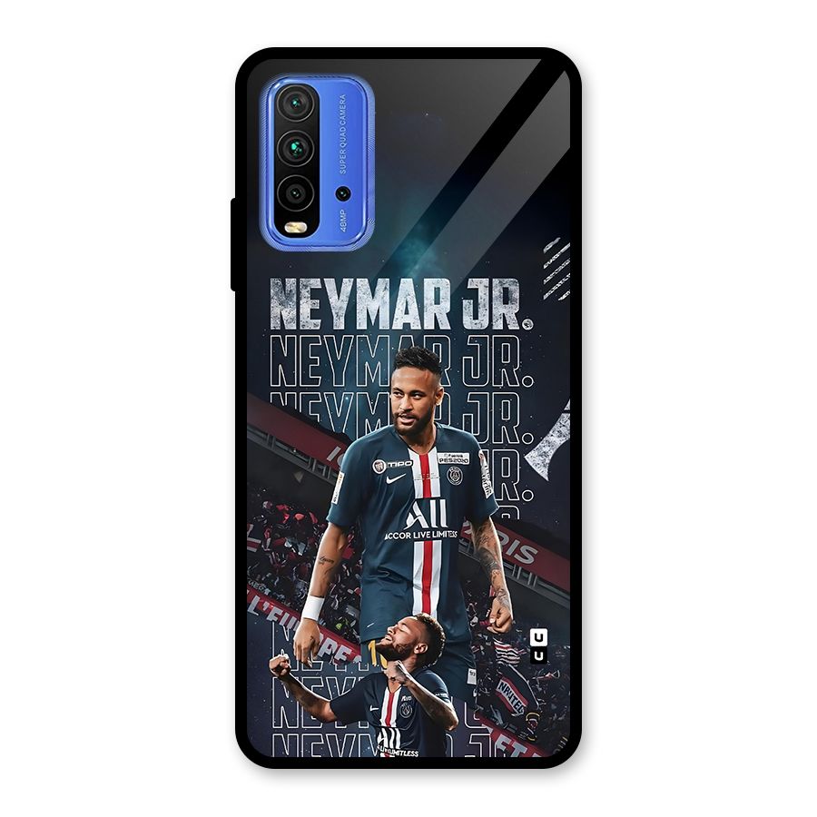 Artistic Striker Glass Back Case for Redmi 9 Power