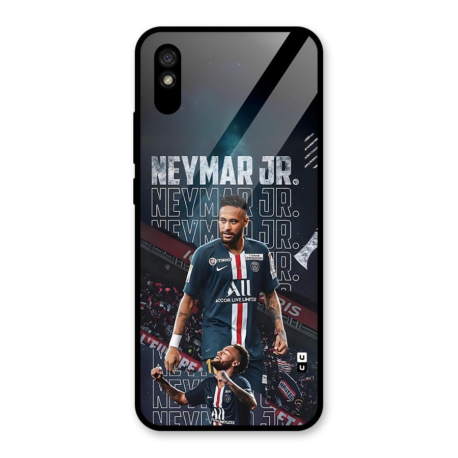 Artistic Striker Glass Back Case for Redmi 9i