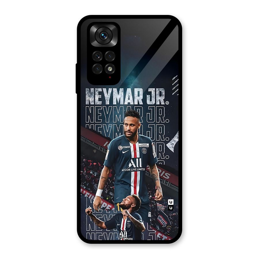 Artistic Striker Glass Back Case for Redmi Note 11S
