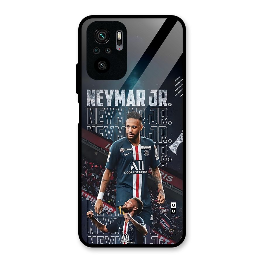 Artistic Striker Glass Back Case for Redmi Note 11 SE