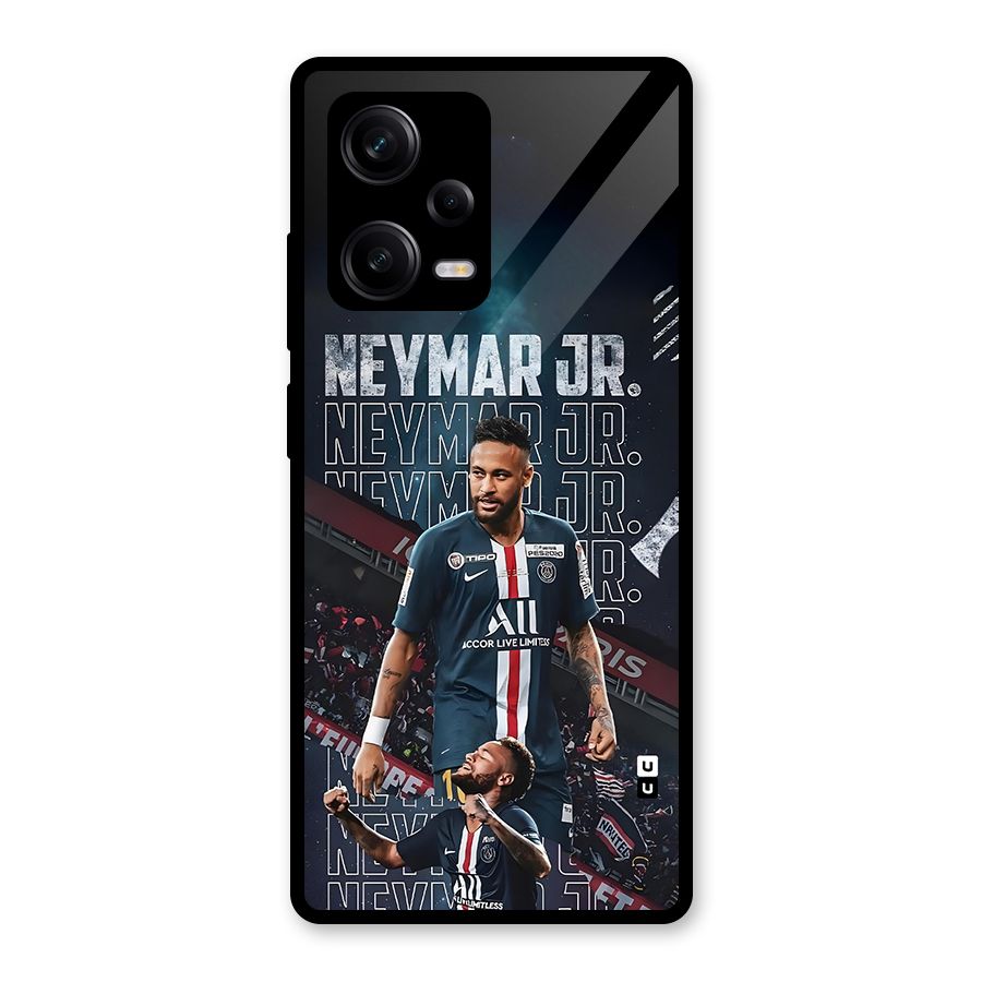 Artistic Striker Glass Back Case for Redmi Note 12 Pro